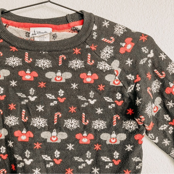 Disneyland Park Black Mickey Ears Christmas Sweater. Size Medium - Picture 1 of 7